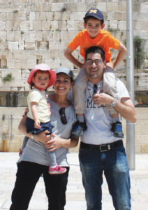Arielle Kaufman with her husband Ohad Ludomirsky and their children. (Courtesy of HMJDS)